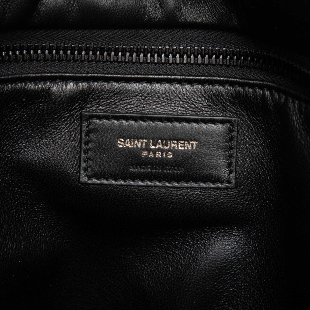 Saint Laurent Cuir d'agneau Wide Puffer Cabas