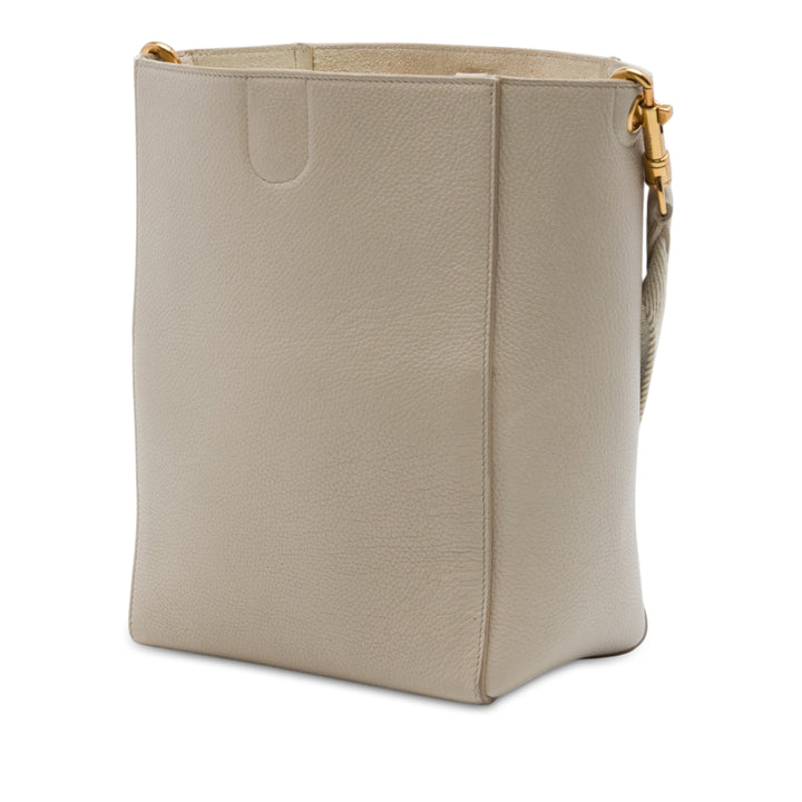 Celine Small Soft Cuir de veau grainé Seau Sangle Bucket Sac