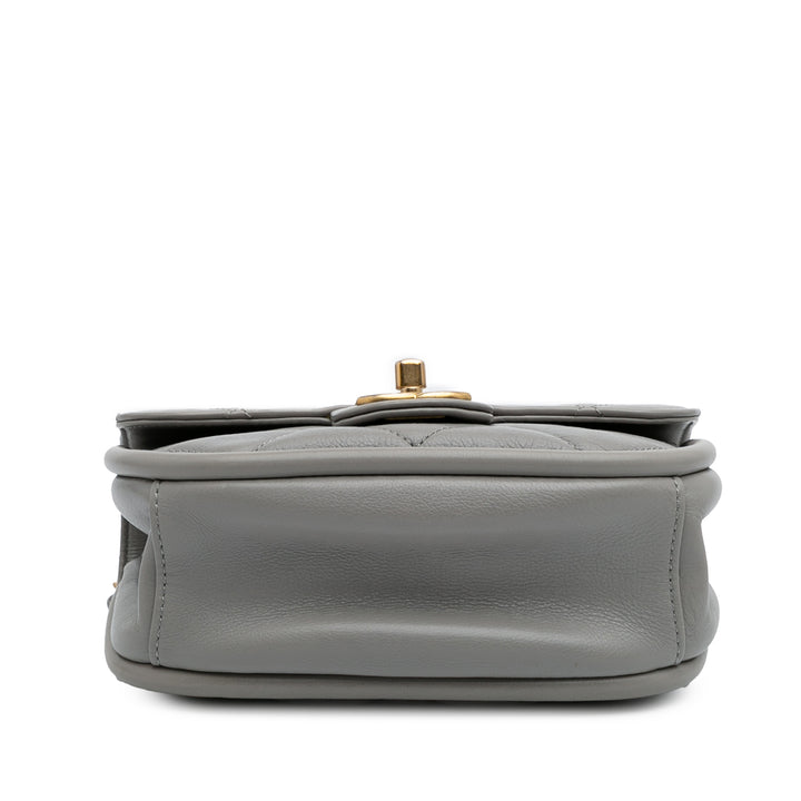 Chanel CC Matelassé Cuir d’agneau Ronded à rabat