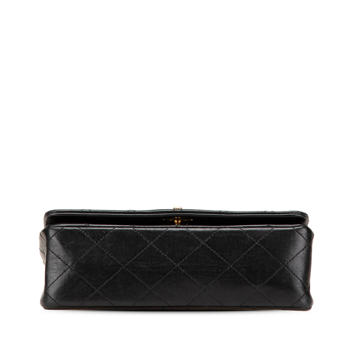Mini CC Quilted Lambskin Full Flap Black - Gaby Paris