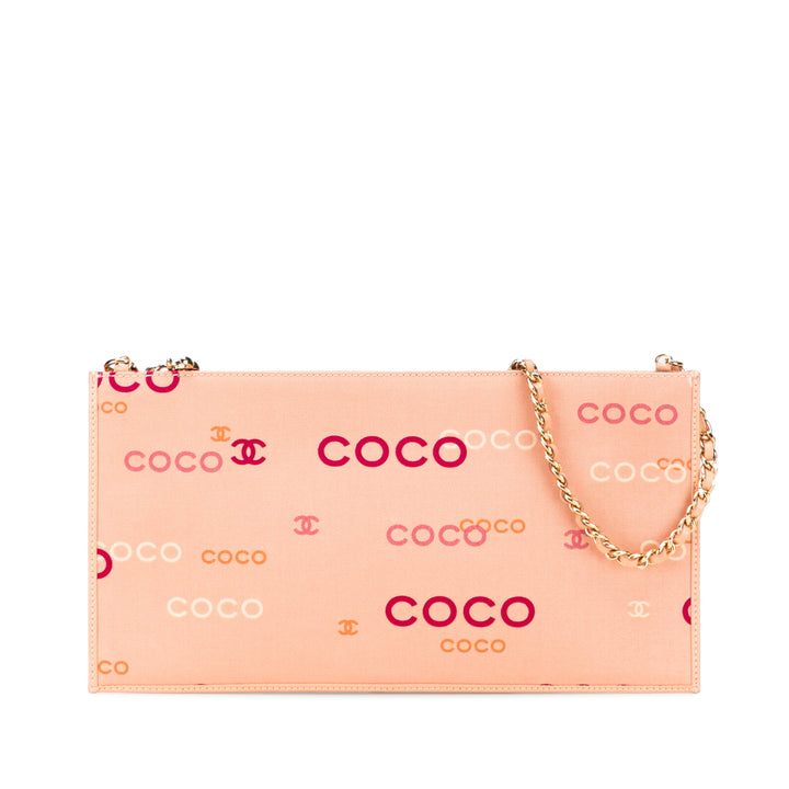Chanel Toile Coco Chain Pochette Rose – GABY PARIS Authentique