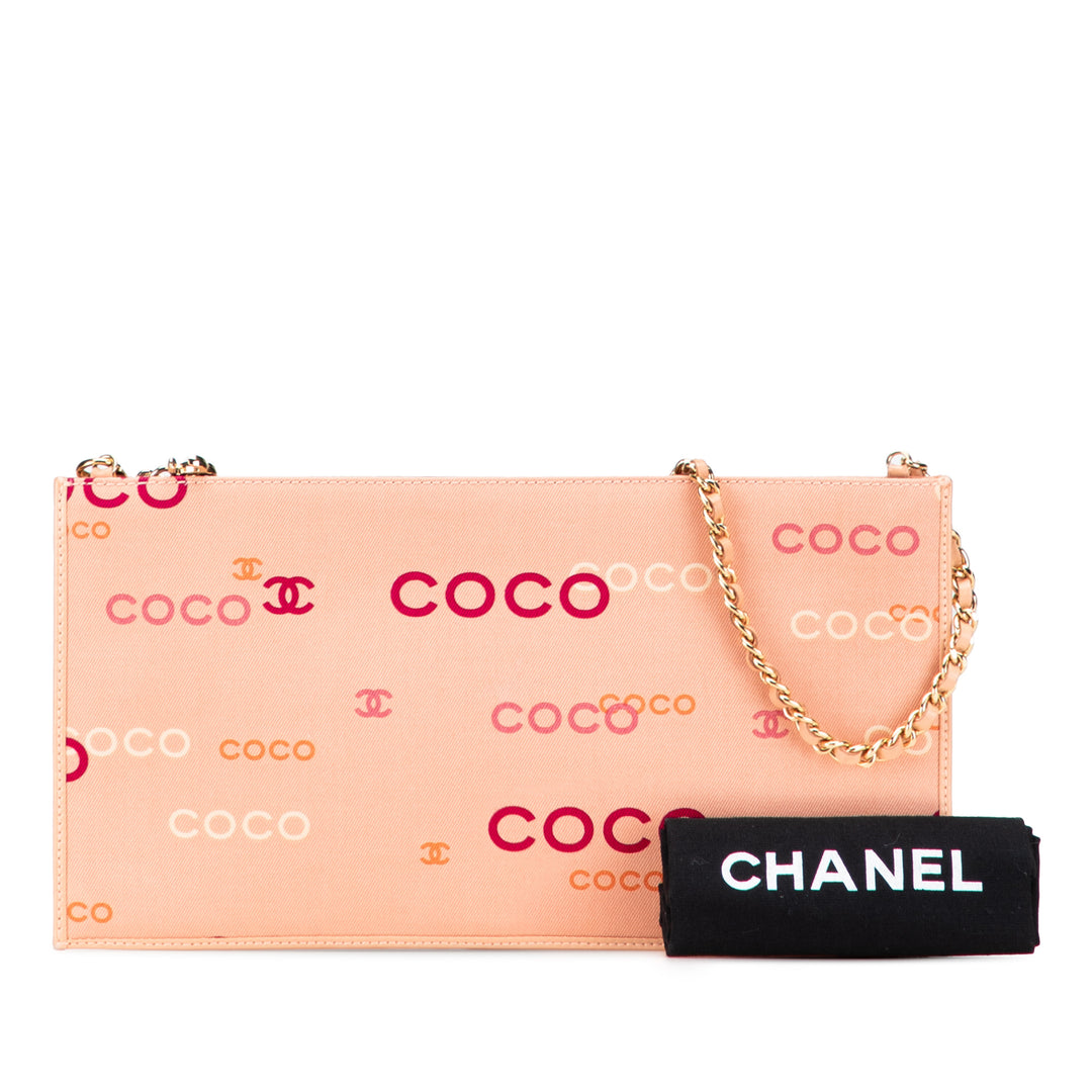 Chanel Toile Coco Chain Pochette Rose – GABY PARIS Authentique