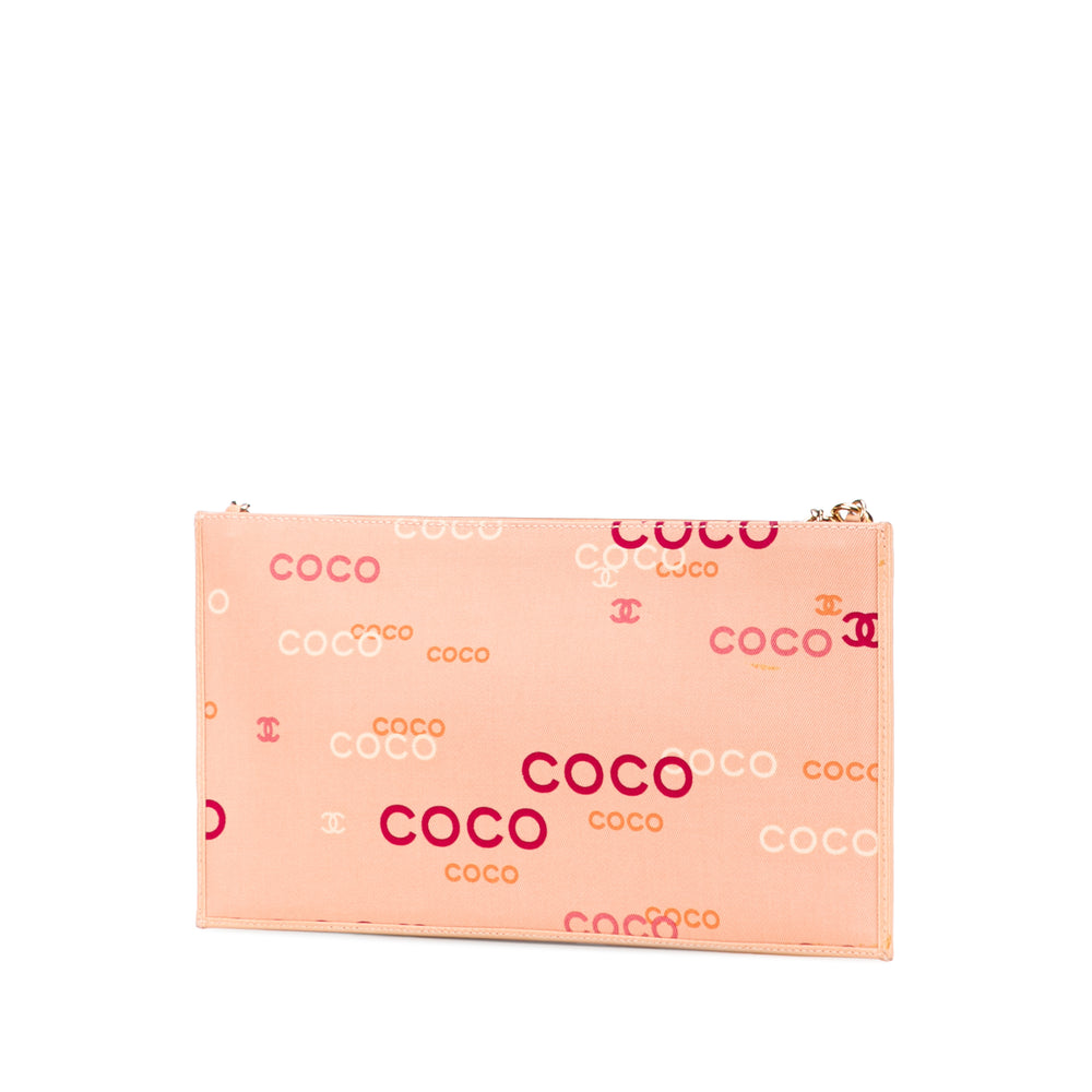 Chanel Toile Coco Chain Pochette Rose – GABY PARIS Authentique