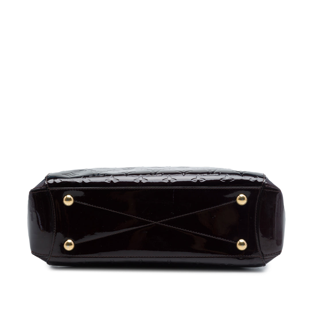 Louis Vuitton Sac à main Montaigne Monogram MM Cuir verni Violet – vue 3 – GABY PARIS