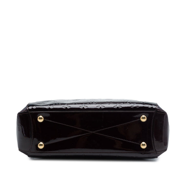Louis Vuitton Sac à main Montaigne Monogram MM Cuir verni Violet – vue 3 – GABY PARIS