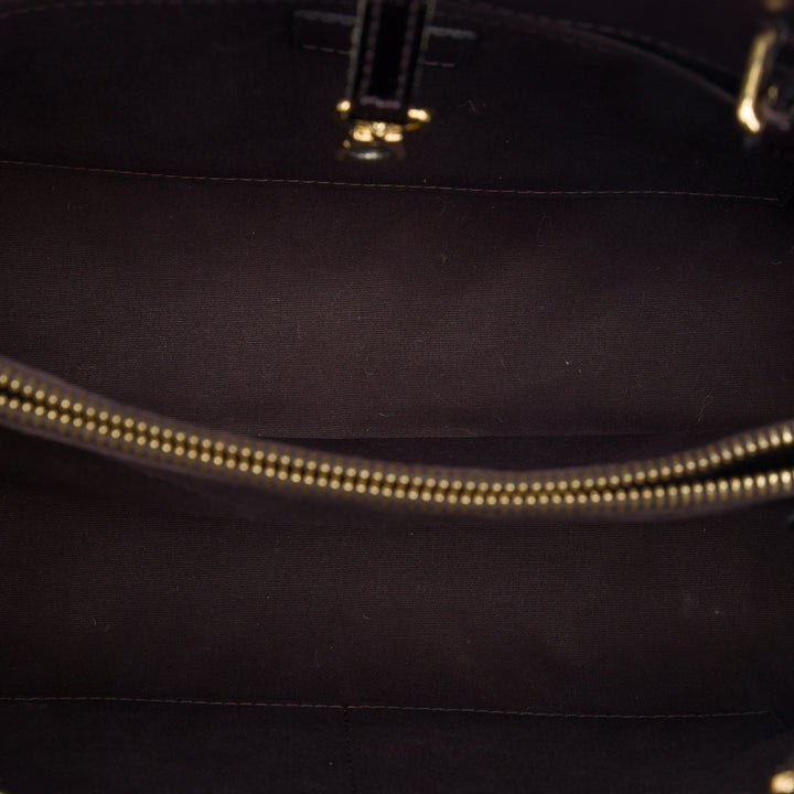 Louis Vuitton Sac à main Montaigne Monogram MM Cuir verni Violet – vue 4 – GABY PARIS
