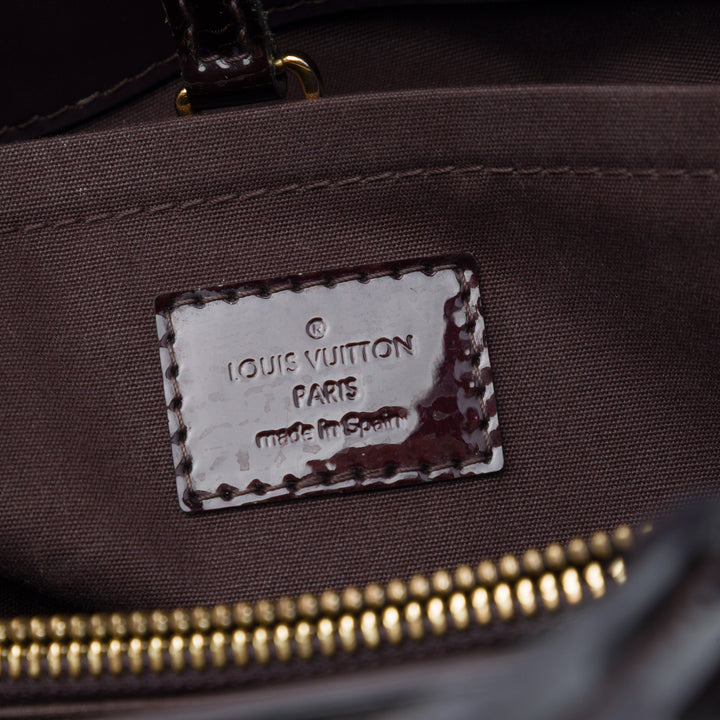 Louis Vuitton Sac à main Montaigne Monogram MM Cuir verni Violet – vue 5 – GABY PARIS