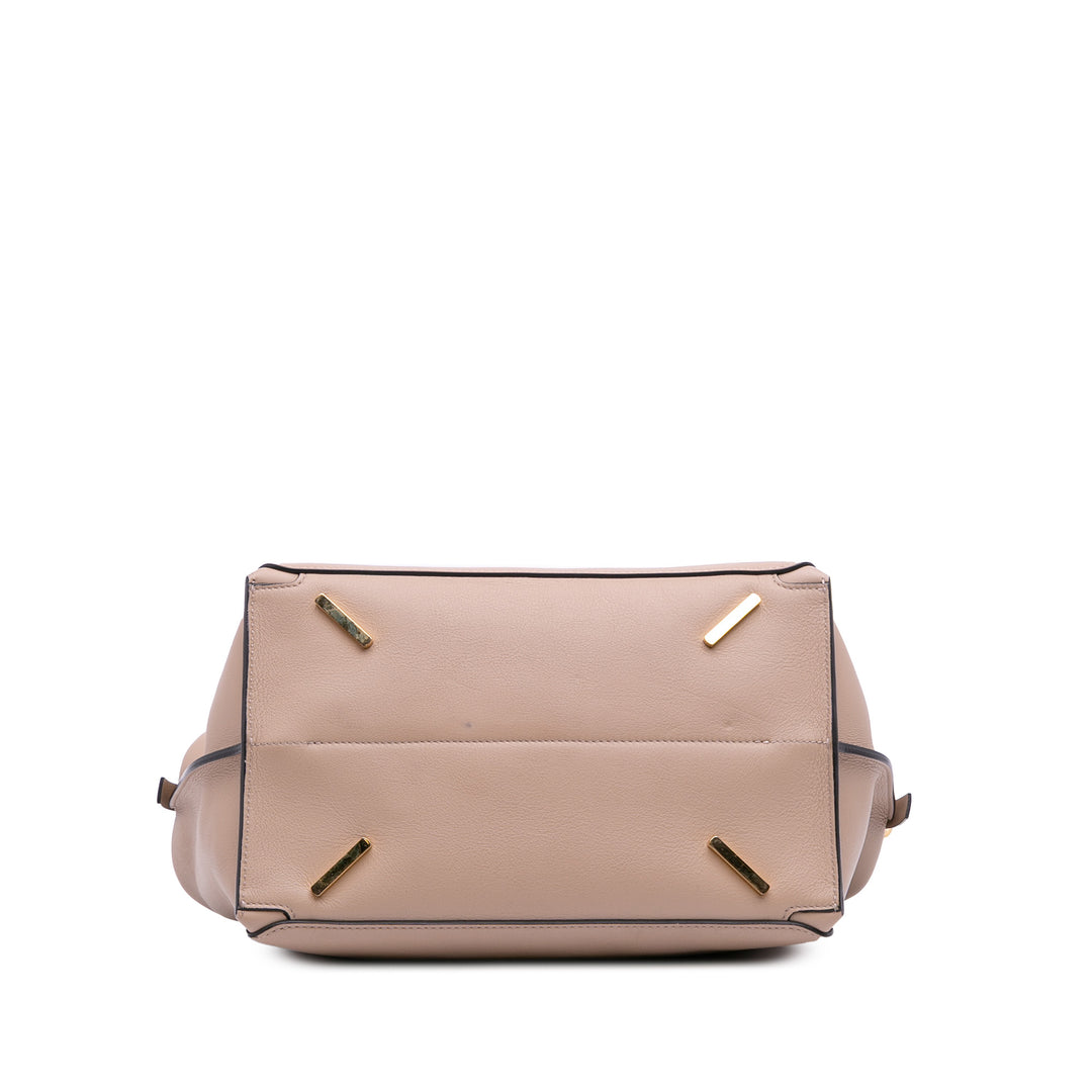 LOEWE Anagram Cuir Zipper Bag Marron – GABY PARIS Authentique