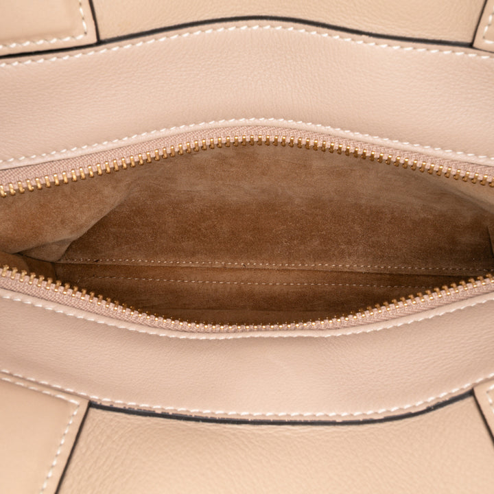 LOEWE Anagram Cuir Zipper Bag Marron – GABY PARIS Authentique