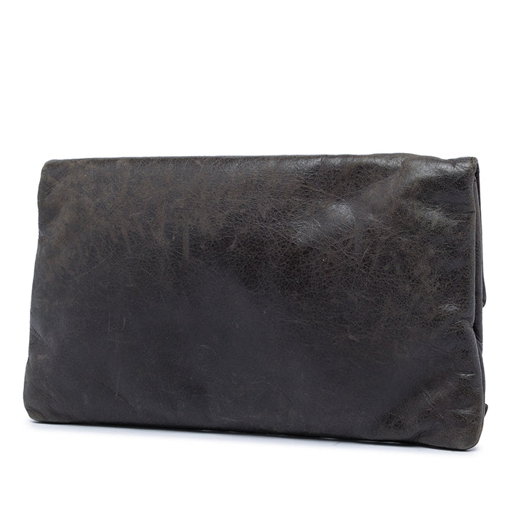 Balenciaga Cuir d'agneau Motocross Giant 21 Envelope Pochette