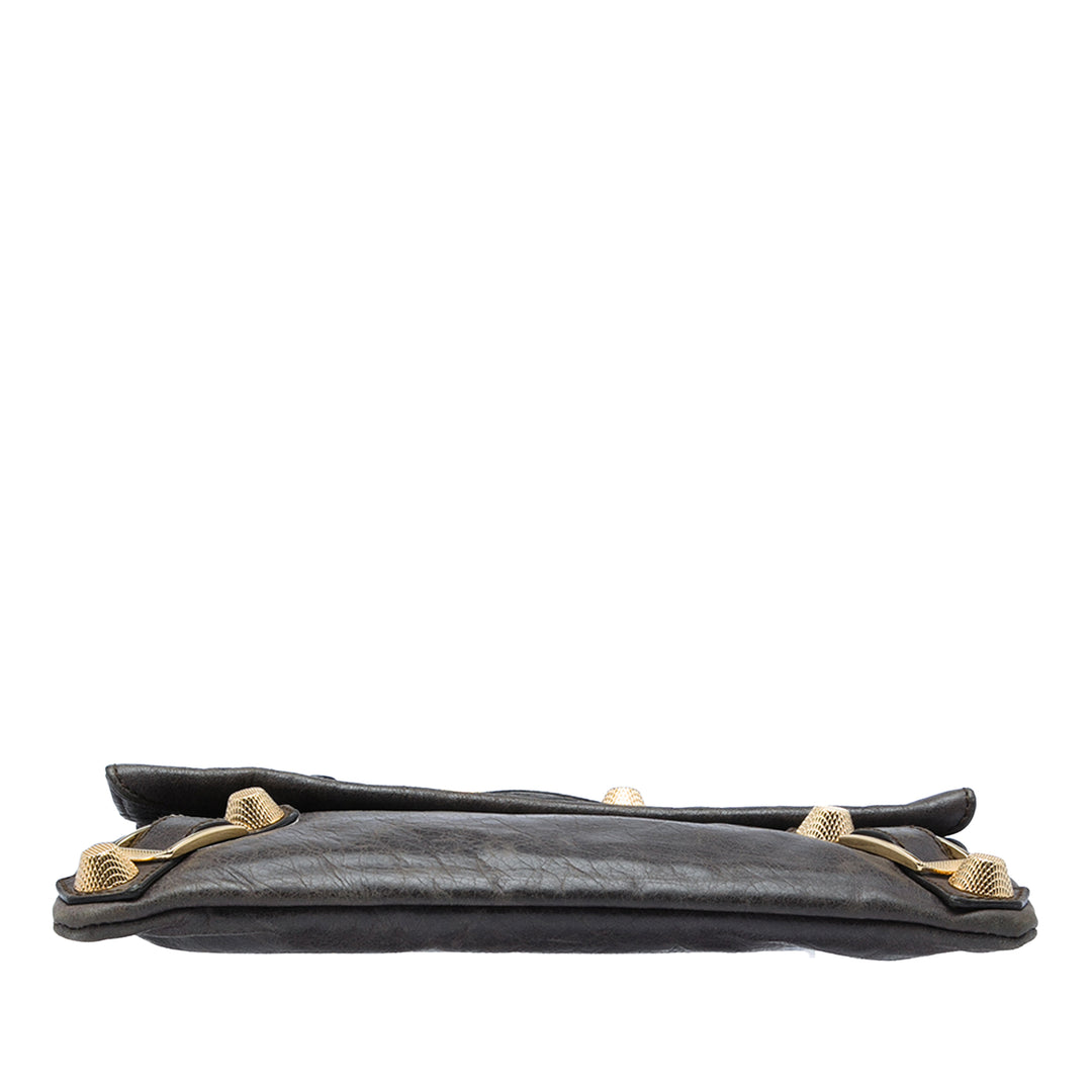 Balenciaga Cuir d'agneau Motocross Giant 21 Envelope Pochette