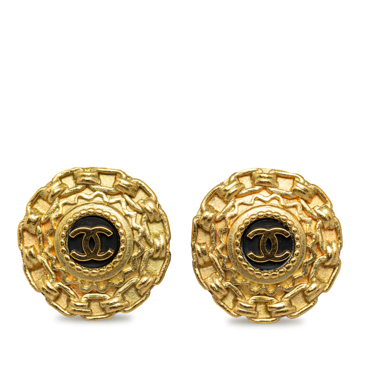 CC Clip On Earrings Gold - Gaby Paris