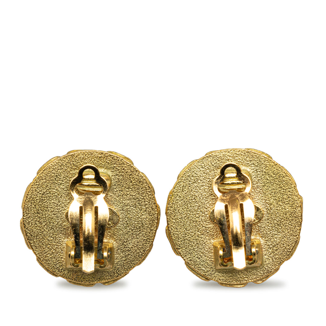 CC Clip On Earrings Gold - Gaby Paris