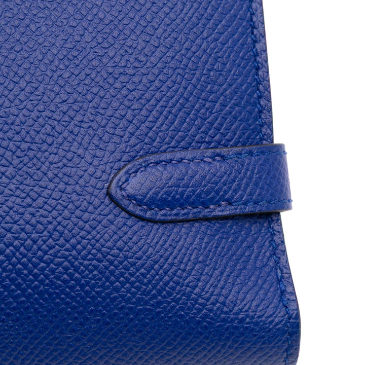 Epsom Kelly Longue Wallet Blue - Gaby Paris
