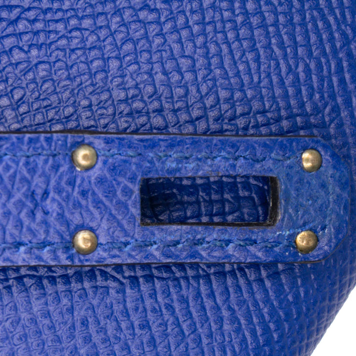 Epsom Kelly Longue Wallet Blue - Gaby Paris