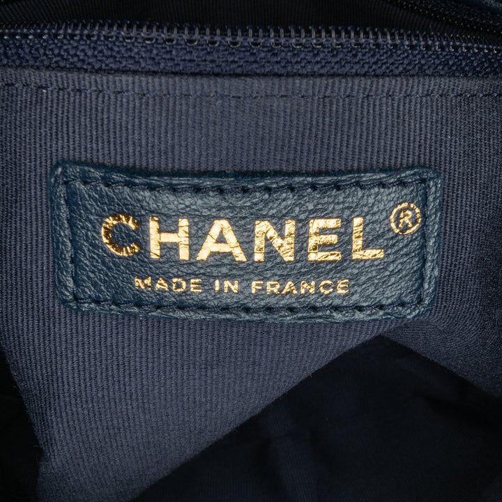 Chanel Mini Square CC Quilted Lambskin Flap Blue - GABY PARIS