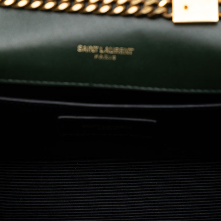 Saint Laurent Small Velours Monogram Kate Pompon Sac porté croisé