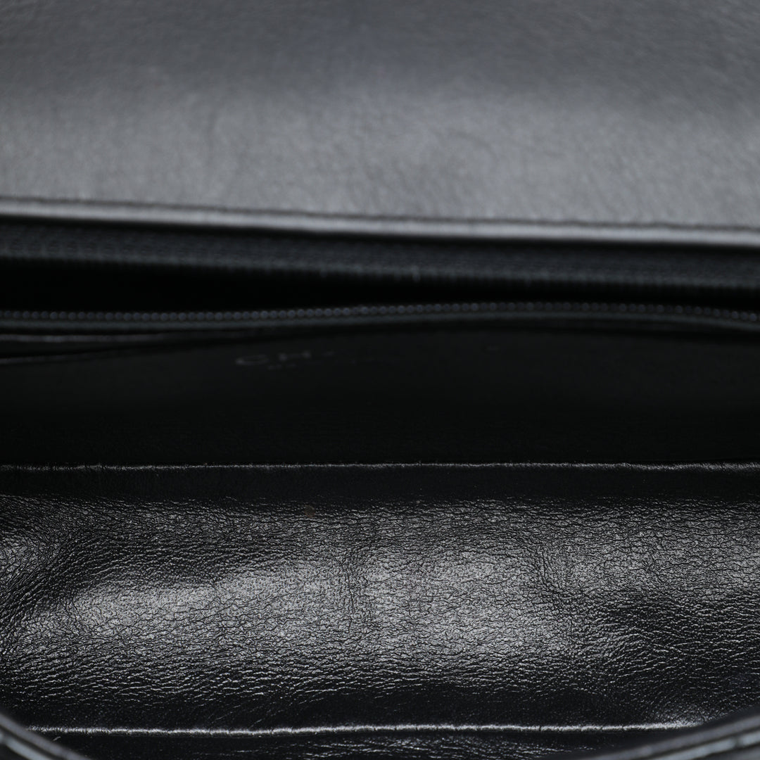 Classic Rectangulaire Chevron Froissé So Rabat simple Mini Noir