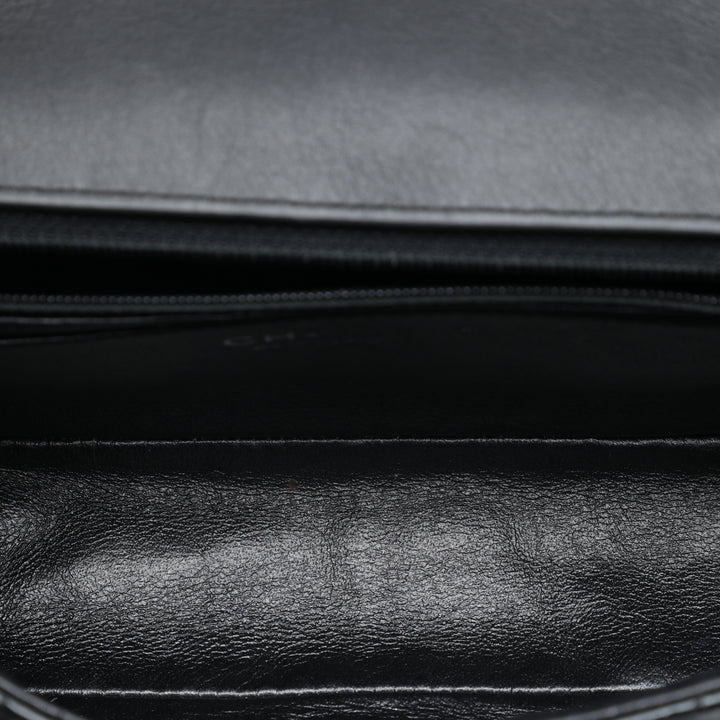 Classic Rectangulaire Chevron Froissé So Rabat simple Mini Noir