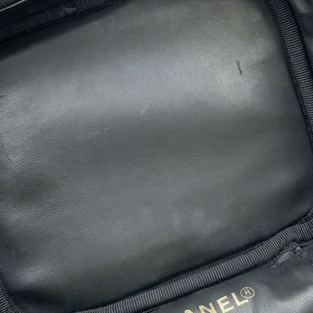 CC Caviar Vanity Bag Black - Gaby Paris