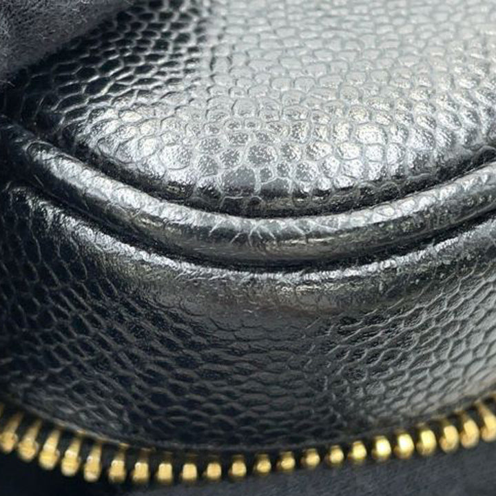 CC Caviar Vanity Bag Black - Gaby Paris