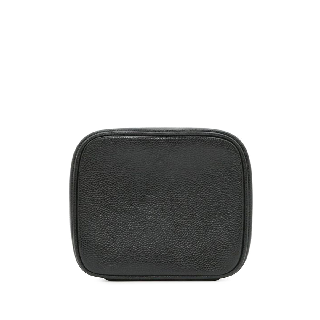 CC Caviar Vanity Bag Black - Gaby Paris