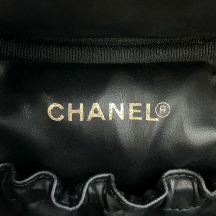 CC Caviar Vanity Bag Black - Gaby Paris