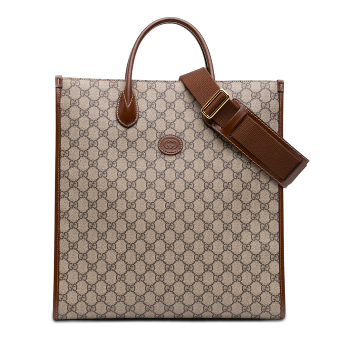 Gucci Medium GG Supreme Interlocking G Cabas