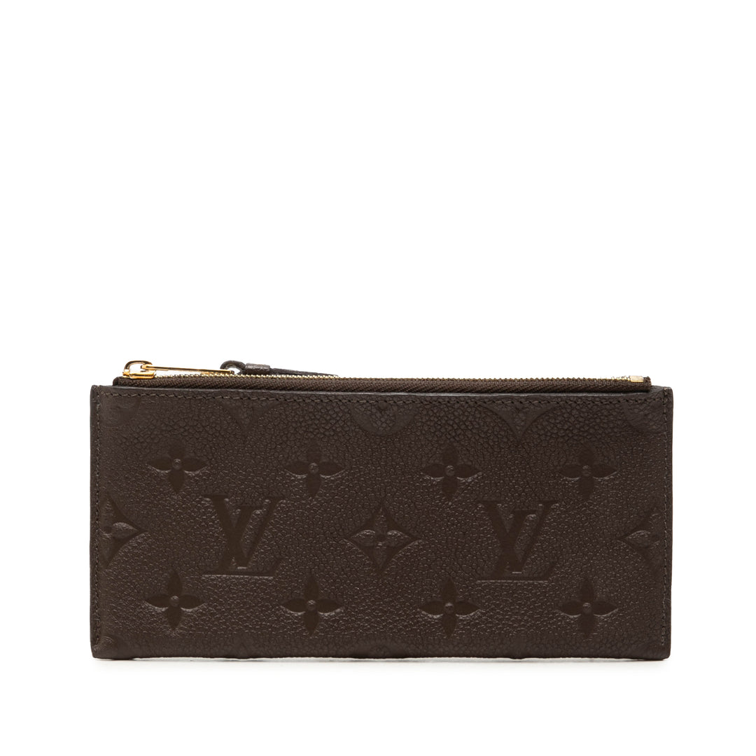 Louis Vuitton Pochette Felicie Zippé Insert Monogram Empreinte Marron – vue principale – GABY PARIS