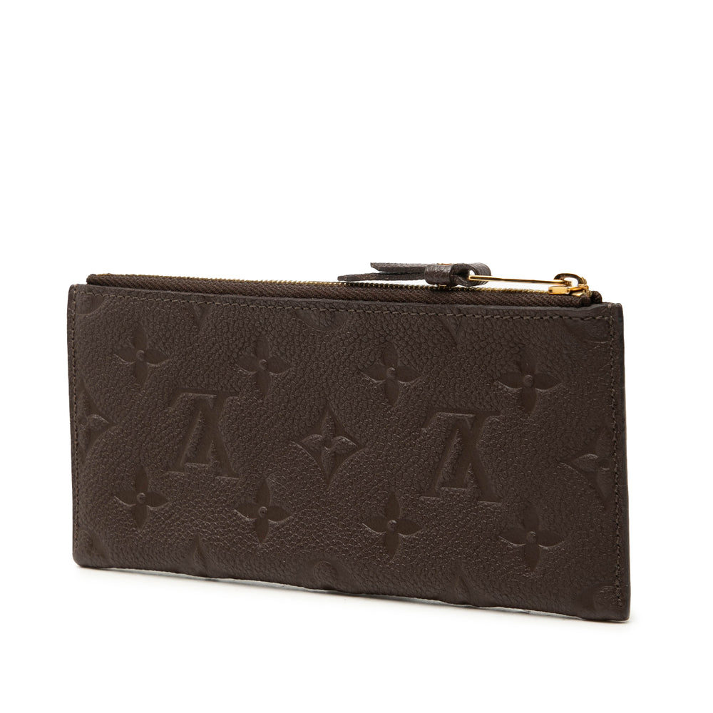 Louis Vuitton Pochette Felicie Zippé Insert Monogram Empreinte Marron – vue 2 – GABY PARIS