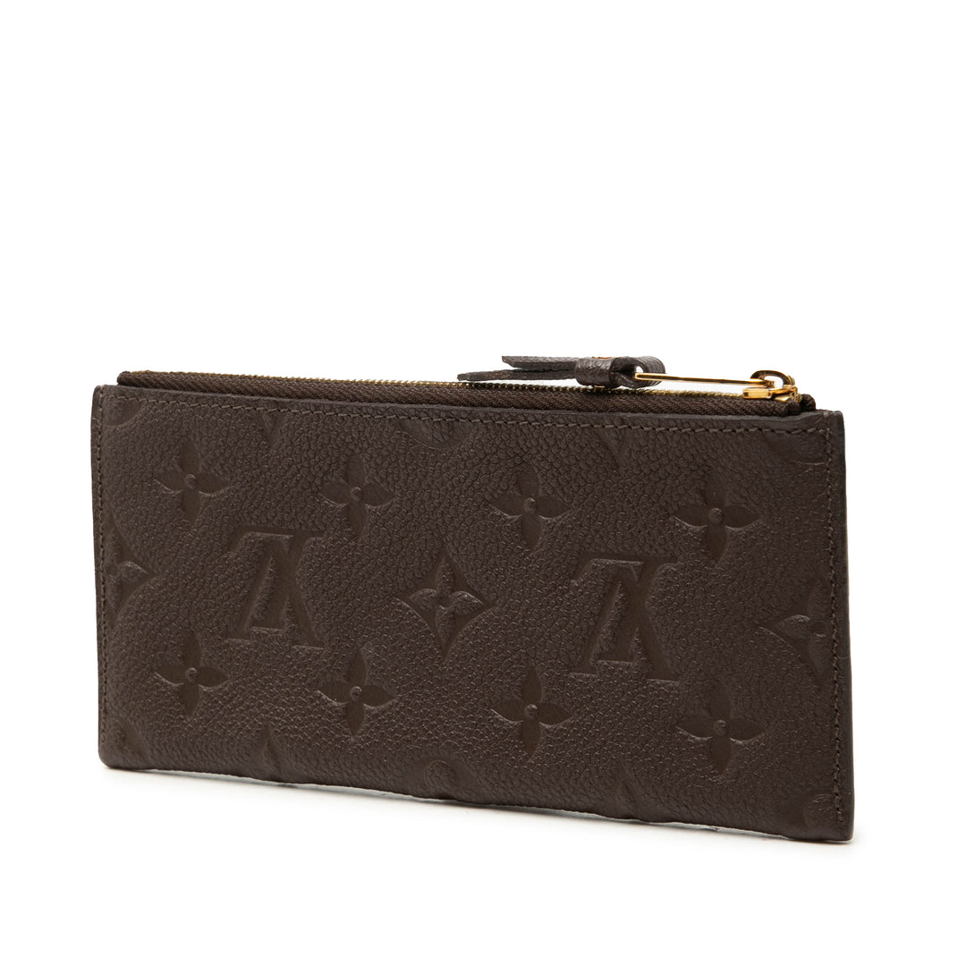 Louis Vuitton Pochette Felicie Zippé Insert Monogram Empreinte Marron – vue 2 – GABY PARIS