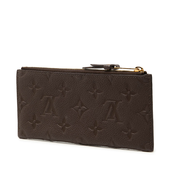 Louis Vuitton Pochette Felicie Zippé Insert Monogram Empreinte Marron – vue 2 – GABY PARIS