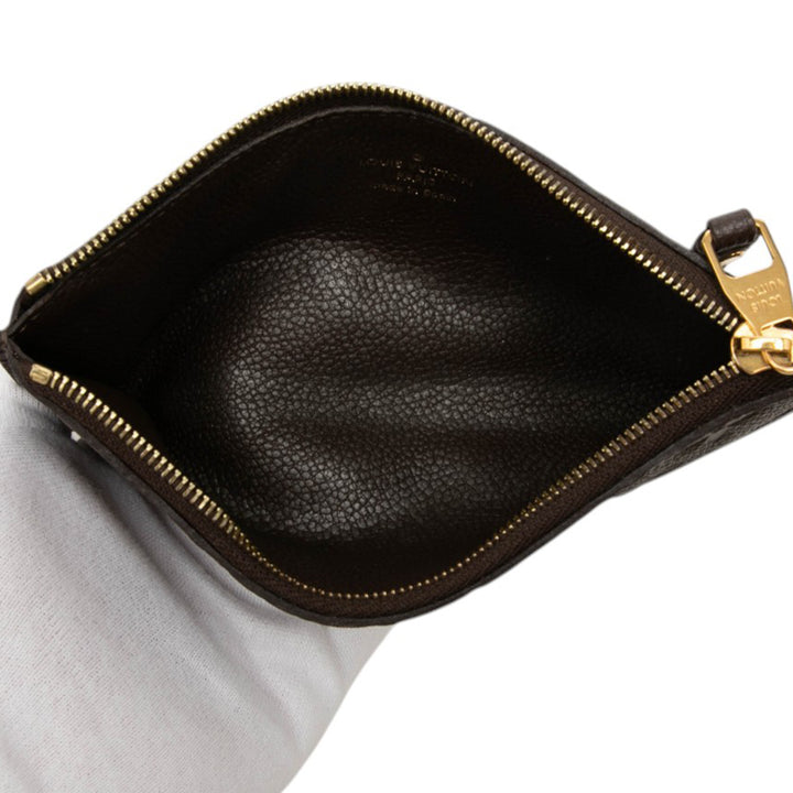 Louis Vuitton Pochette Felicie Zippé Insert Monogram Empreinte Marron – vue 4 – GABY PARIS