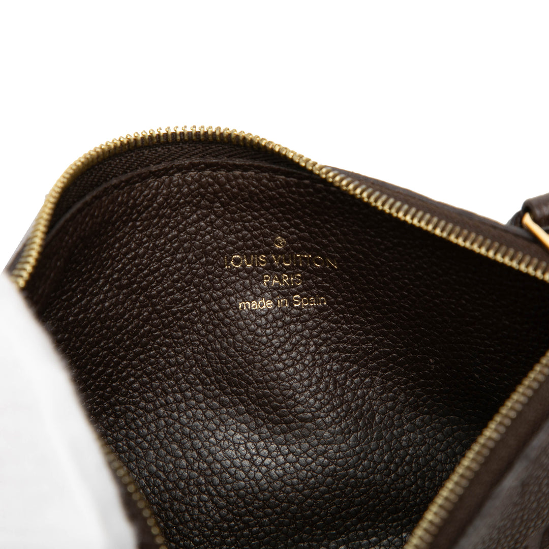 Louis Vuitton Pochette Felicie Zippé Insert Monogram Empreinte Marron – vue 5 – GABY PARIS
