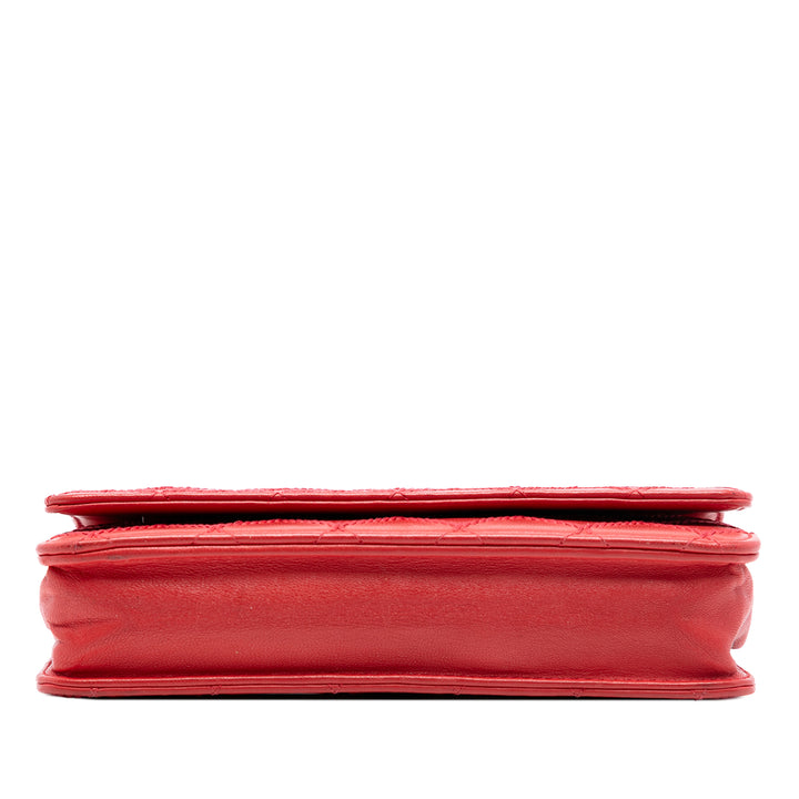 Chanel CC Cuir d’agneau Wild Stitch Wallet on Chain