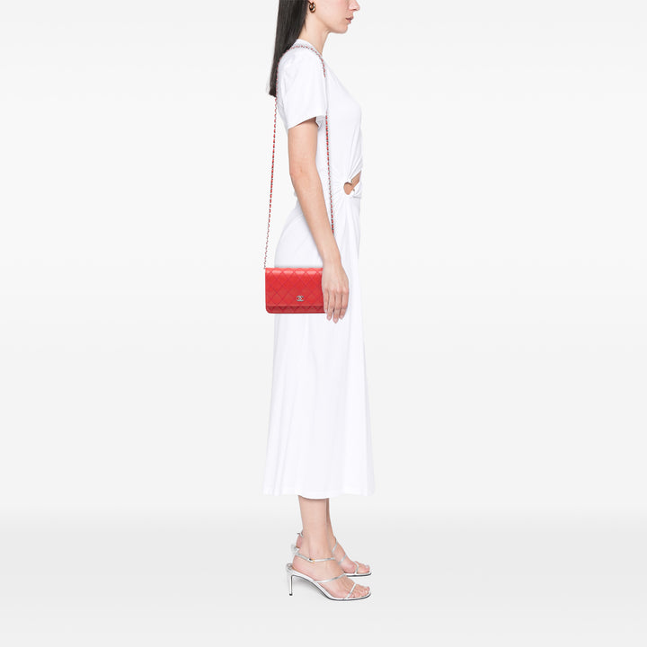 Chanel CC Cuir d’agneau Wild Stitch Wallet on Chain