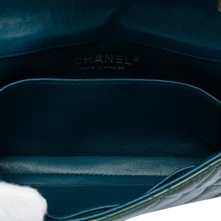 Chanel Extra Mini Rectangular Classic Cuir verni Simple rabat