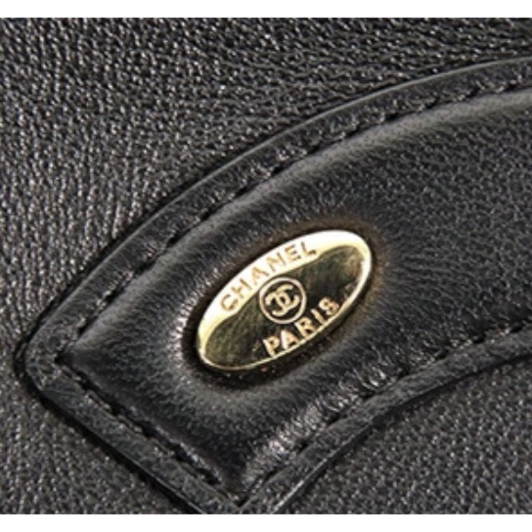 Chanel Sac caméra CC Mania Cuir d'agneau Noir – vue 9 – GABY PARIS