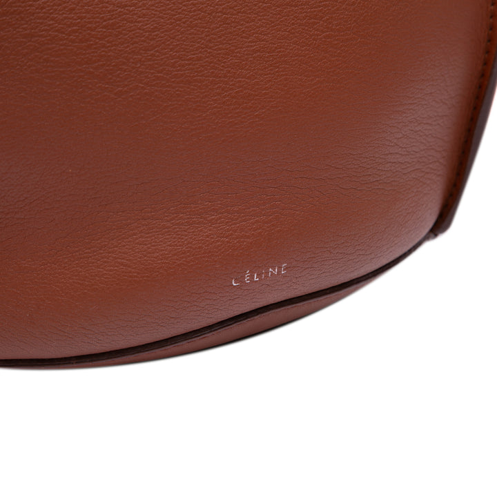 Leather Big Bag Bucket Brown - Gaby Paris