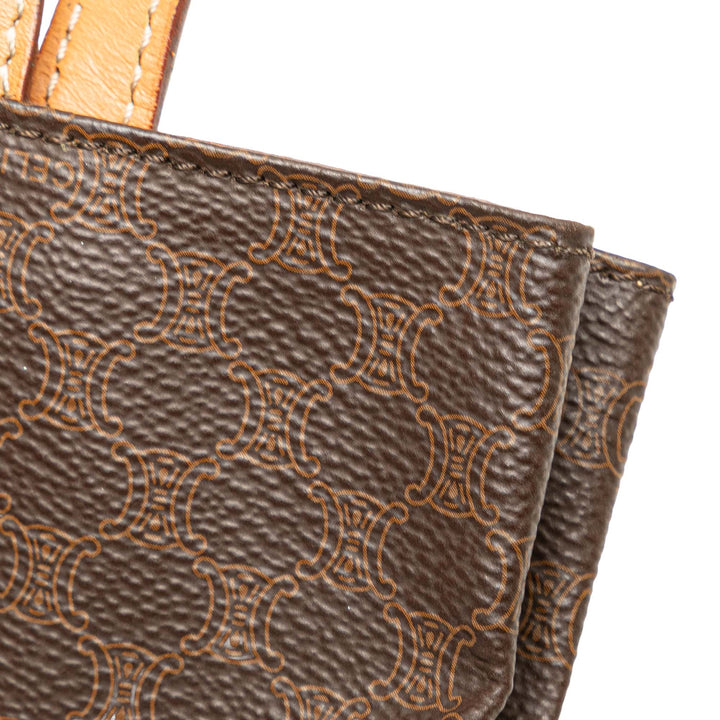 Macadam Coated Canvas Tote Brown - Gaby Paris