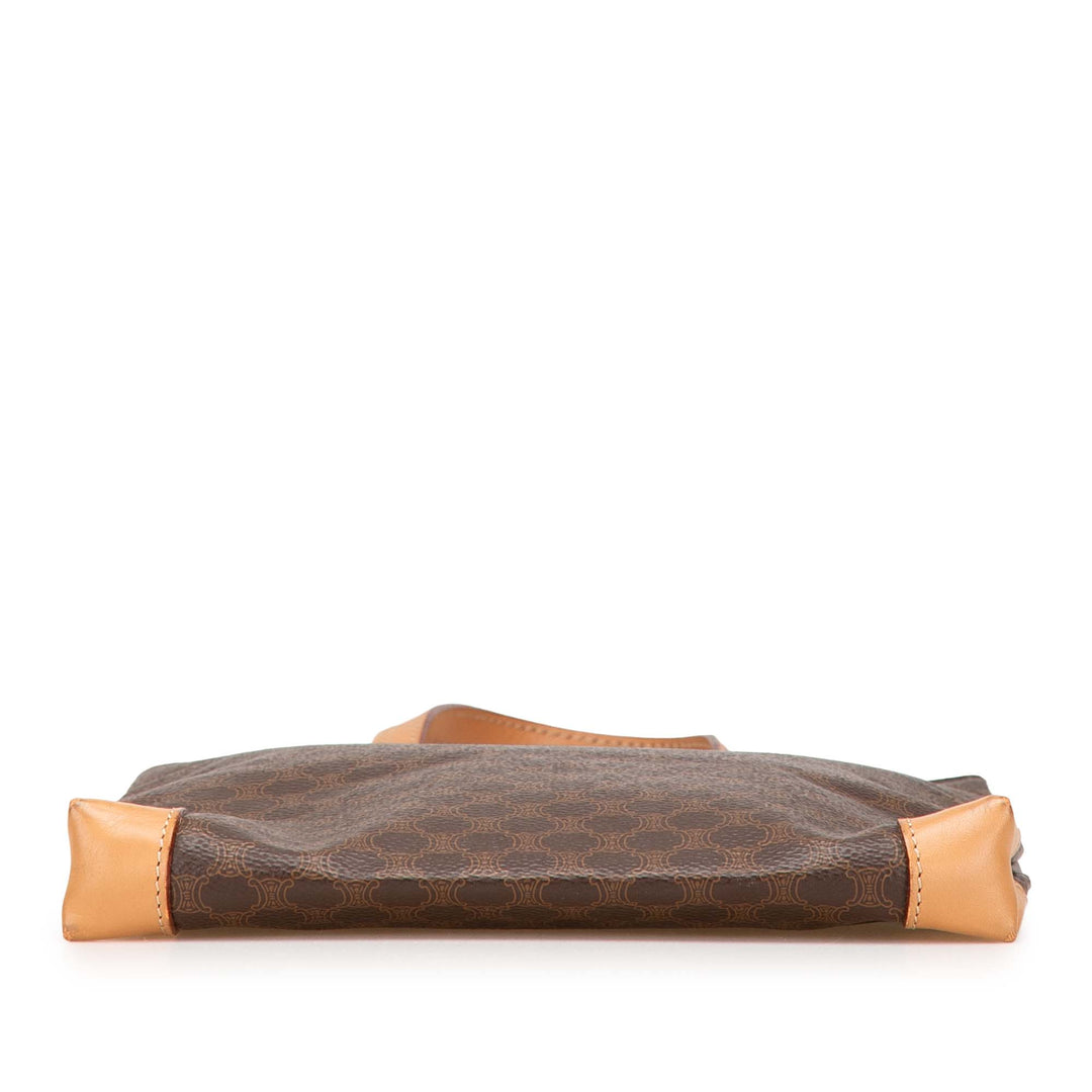 Macadam Coated Canvas Tote Brown - Gaby Paris