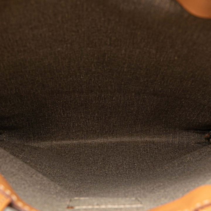 Macadam Coated Canvas Tote Brown - Gaby Paris