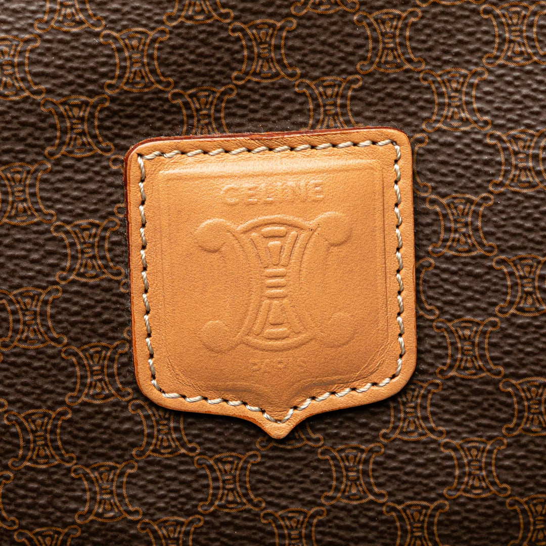 Macadam Coated Canvas Tote Brown - Gaby Paris