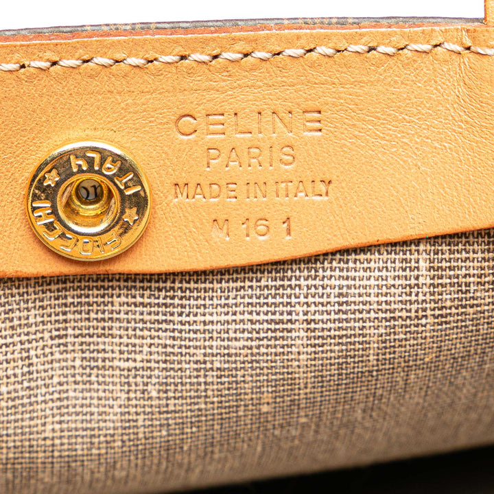 Macadam Coated Canvas Tote Brown - Gaby Paris