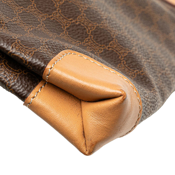 Macadam Coated Canvas Tote Brown - Gaby Paris