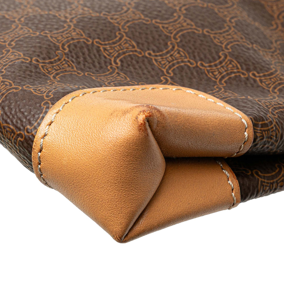 Macadam Coated Canvas Tote Brown - Gaby Paris