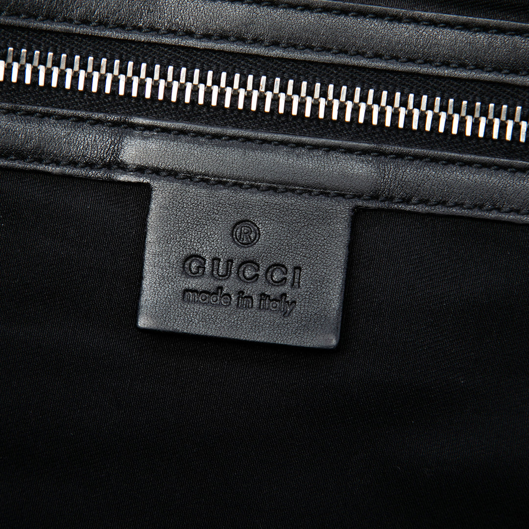 Guccissima à rabat Sac Messenger Noir