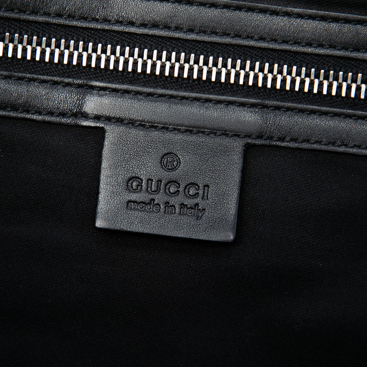 Guccissima à rabat Sac Messenger Noir