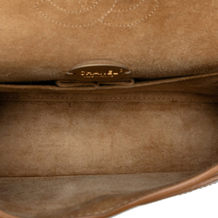 Chanel Medium Classic Cuir de veau Wild Stitch Double rabat