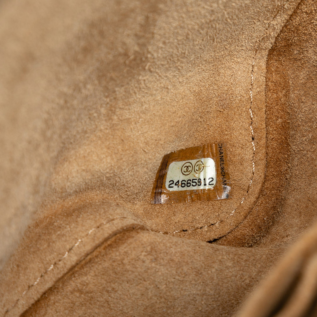 Chanel Medium Classic Cuir de veau Wild Stitch Double rabat Marron – GABY PARIS Authentique